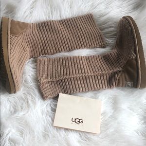 Tan Knit UGGS